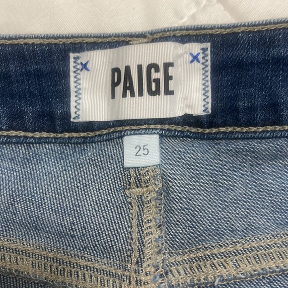 PAIGE Jimmy  Raw Denim Destructed jean shorts - Picture 5 of 6